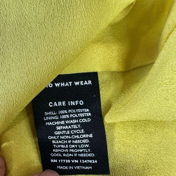 Who What Wear Yellow Chiffon Floral Summer Maxi Slip Dress, XL - Picture 11 of 12